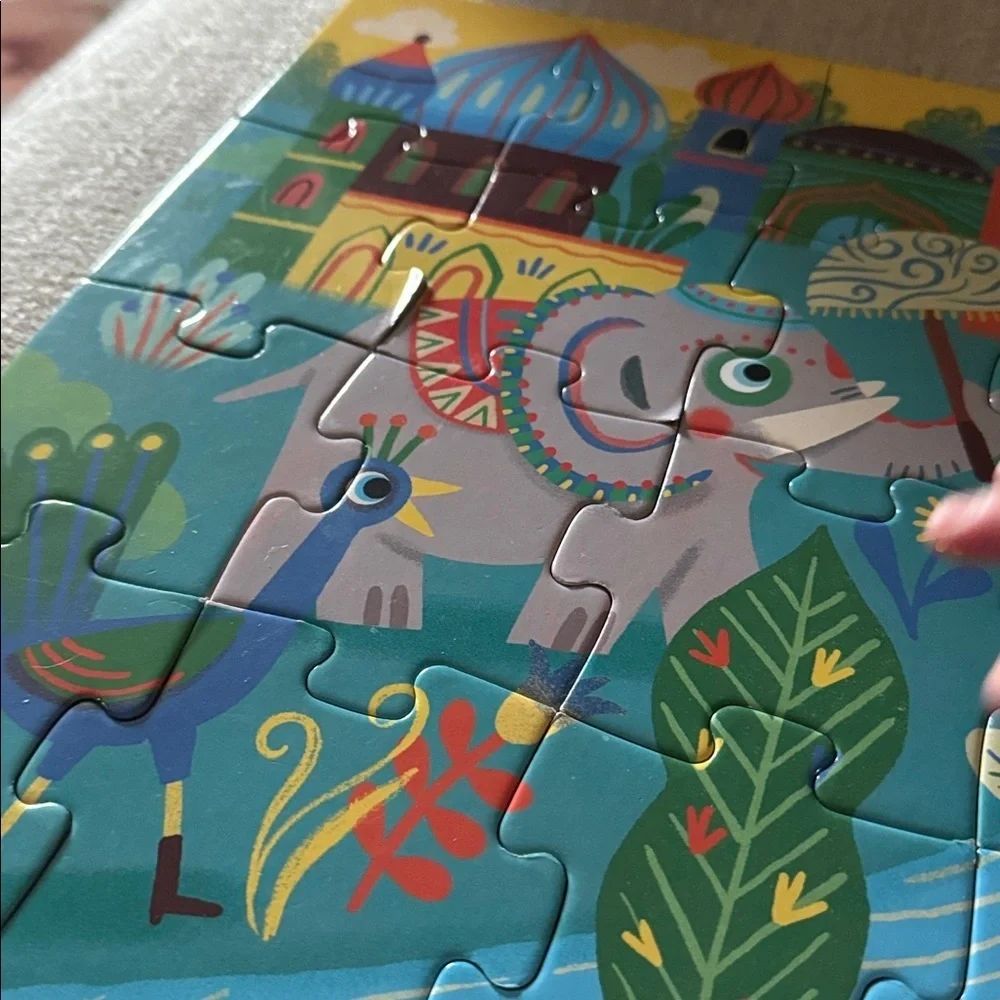 Djeco Haathe Elephant d’aise 24 piece puzzle 3+